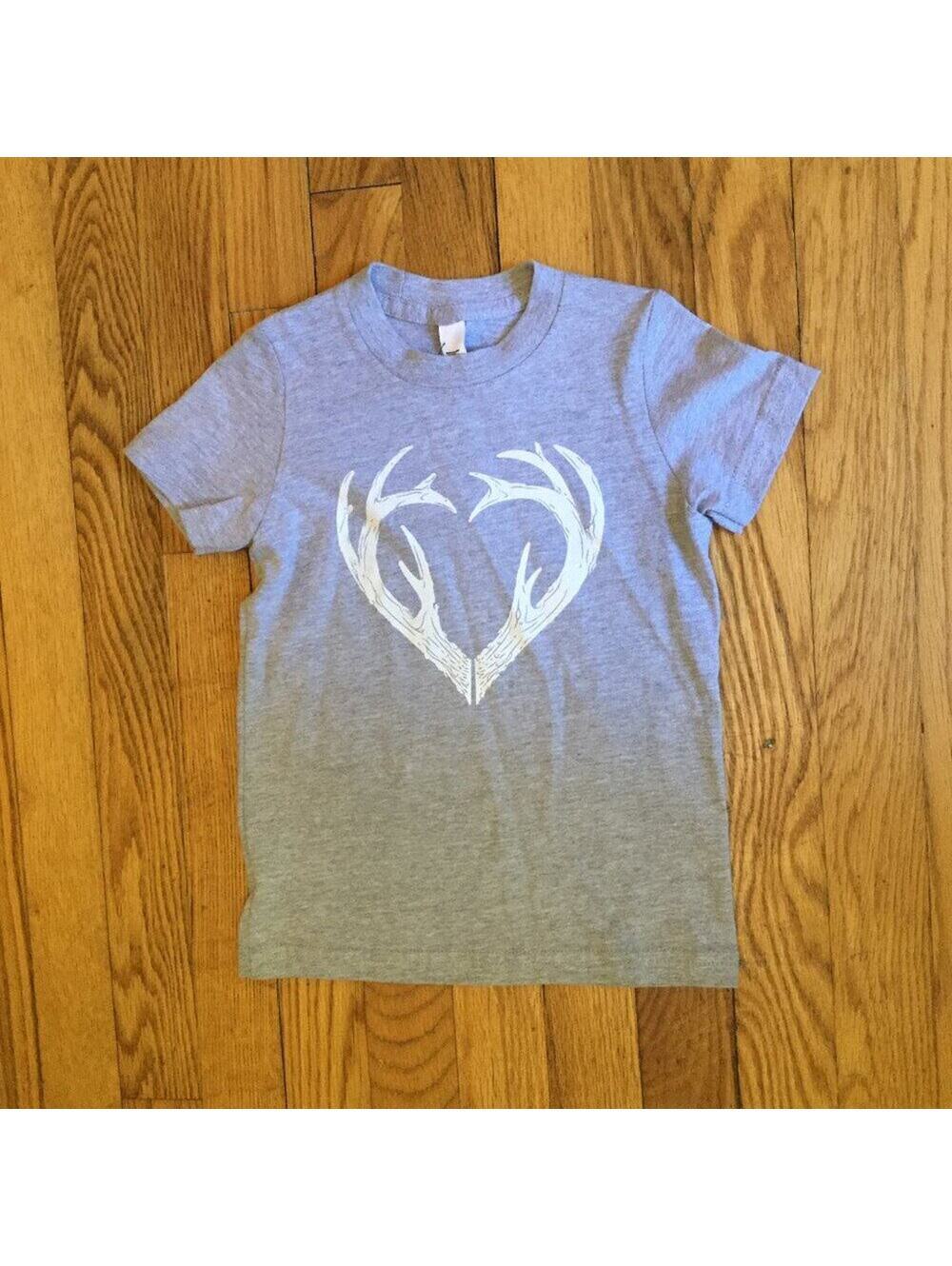 American Apparel NWT Kids Gray Antler Tee - Size 2T